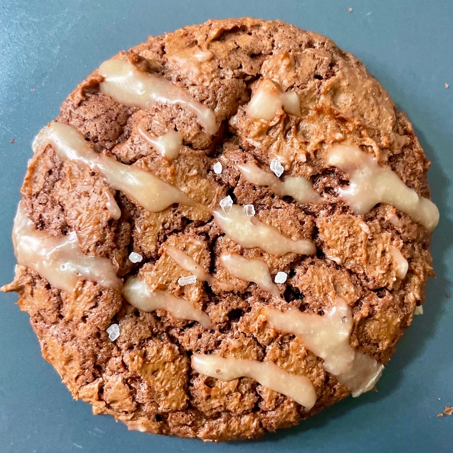 Chocolate Brownie Crinkle Coulis Caramel Beurre Salé M